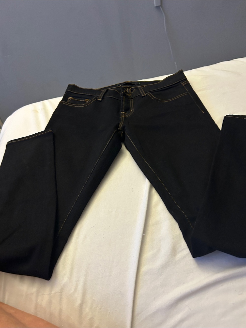 J Brand Black Skinny Jeans with Contrast Stitching